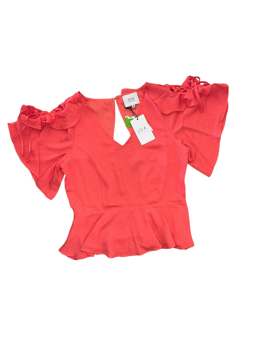 Blouse Ss By Joa In Coral, Size:M