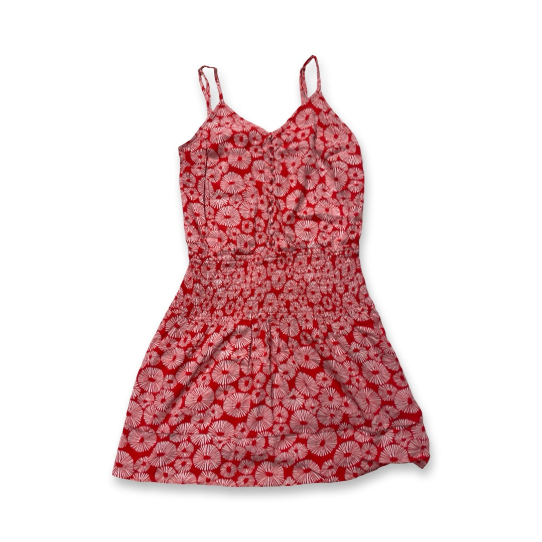 Dress Casual Midi By Loft In Red & White, Size:Xs