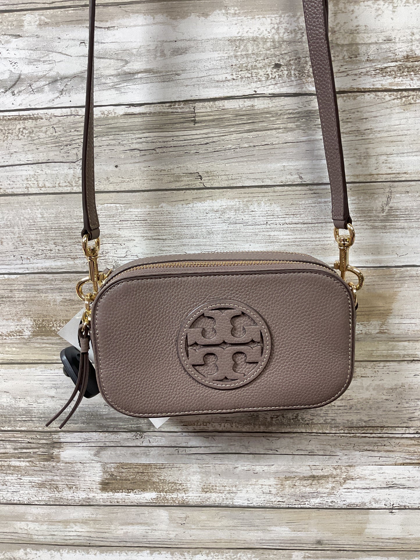 Crossbody Designer By Tory Burch In Mauve, Size:Small