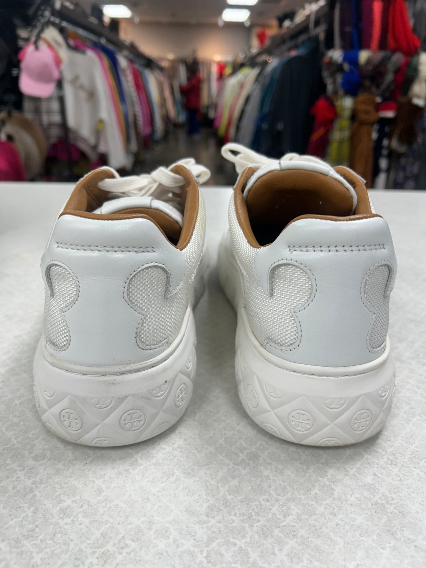 Shoes Designer By Tory Burch In White, Size:8