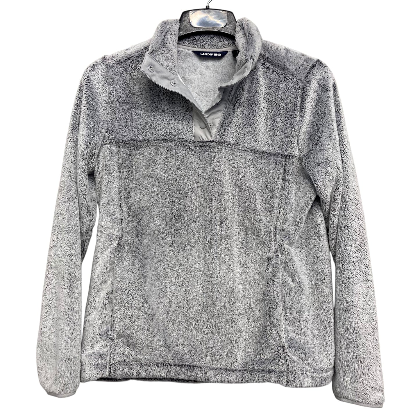 Jacket Fleece By Lands End In Grey, Size:S