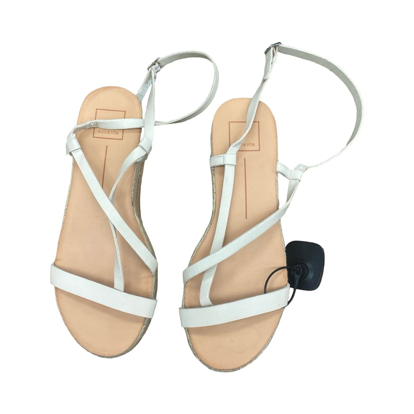 Sandals Heels Wedge By Dolce Vita In Cream, Size:8.5
