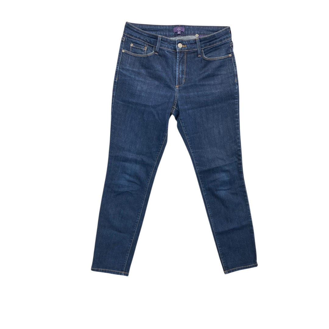 Jeans Straight By Not Your Daughters Jeans In Blue Denim, Size:8P