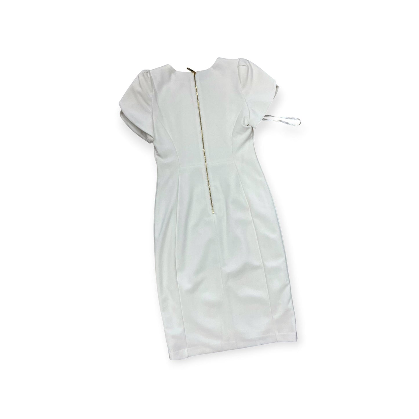 Dress Work By Calvin Klein In White, Size:S