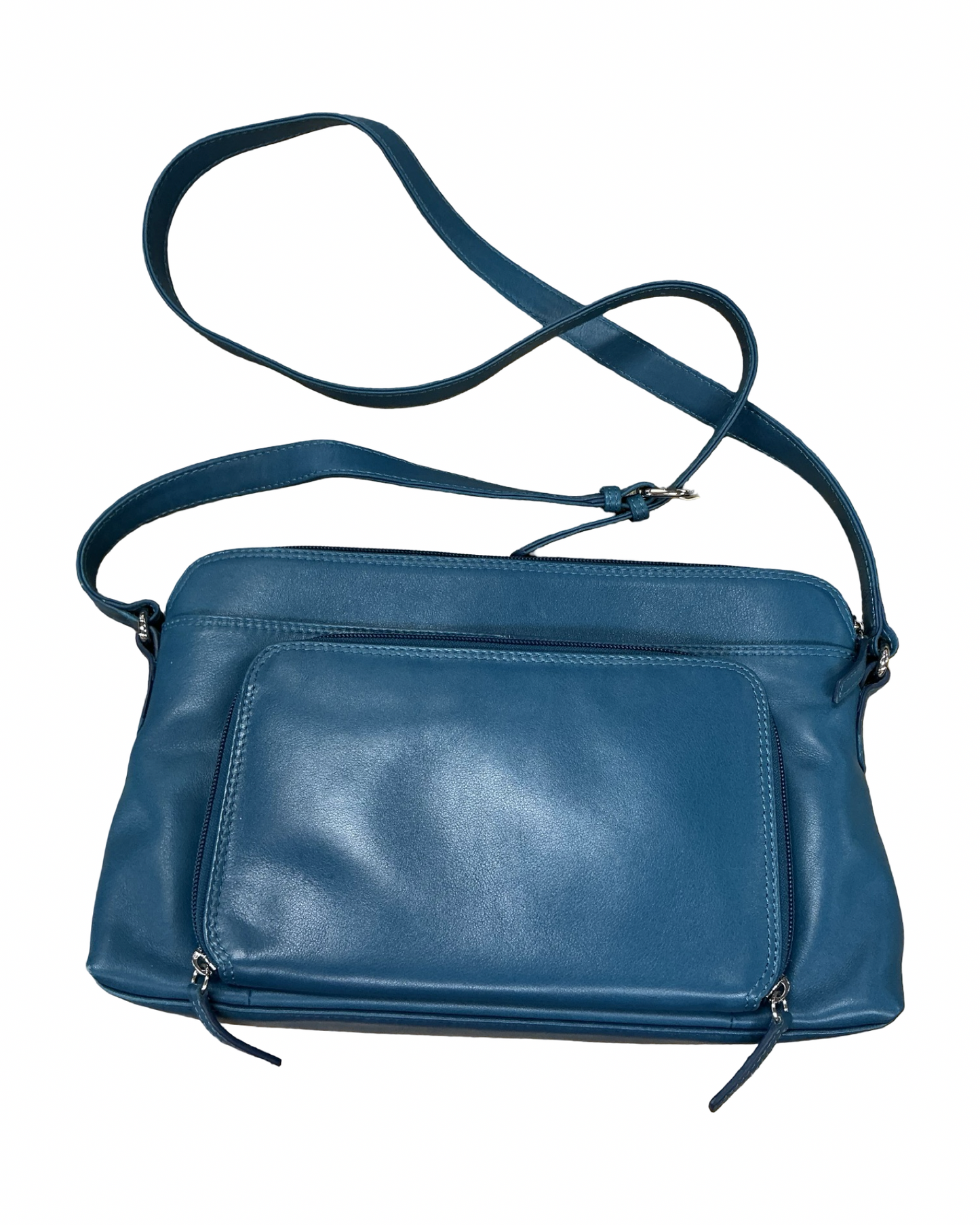 Handbag Leather By Cmc In Blue, Size:Small