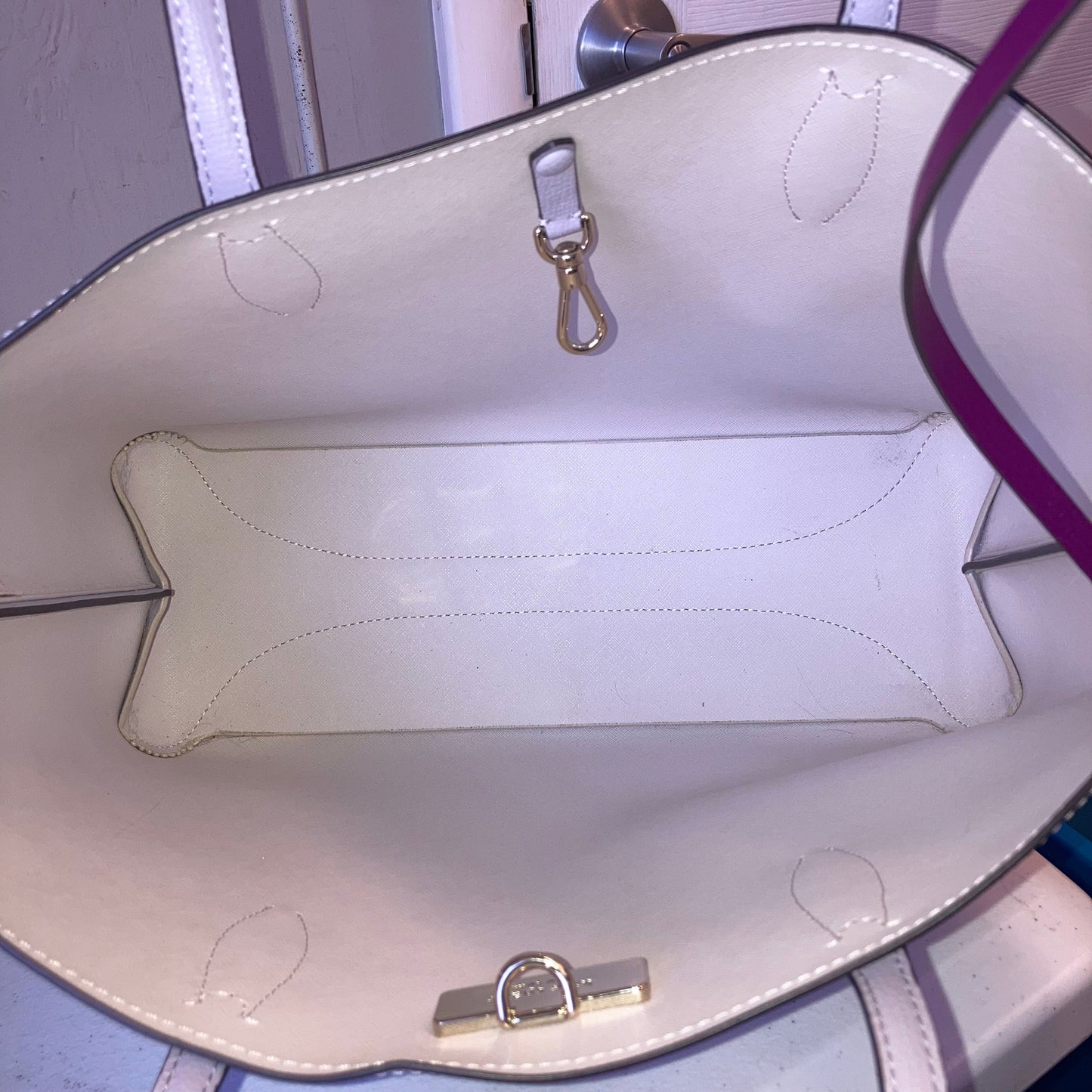 Tote Designer By Kate Spade In Purple, Size:Large