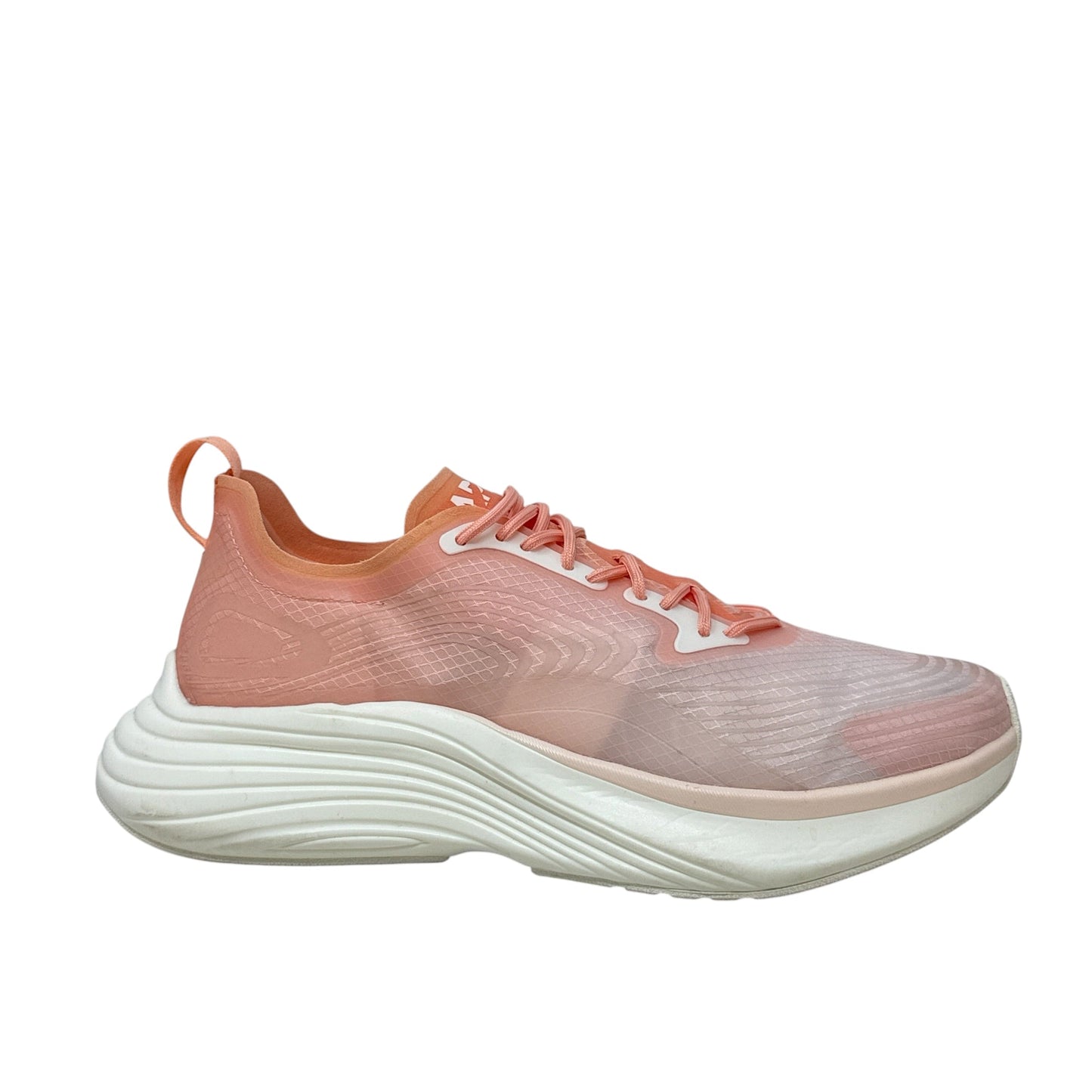 Streamline Running Shoes Designer By APL In Orange & White, Size: 7