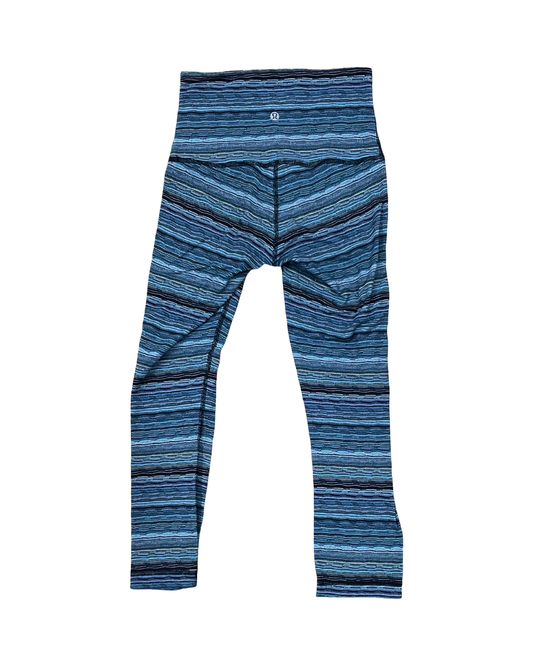 Athletic Leggings By Lululemon In Blue, Size:M