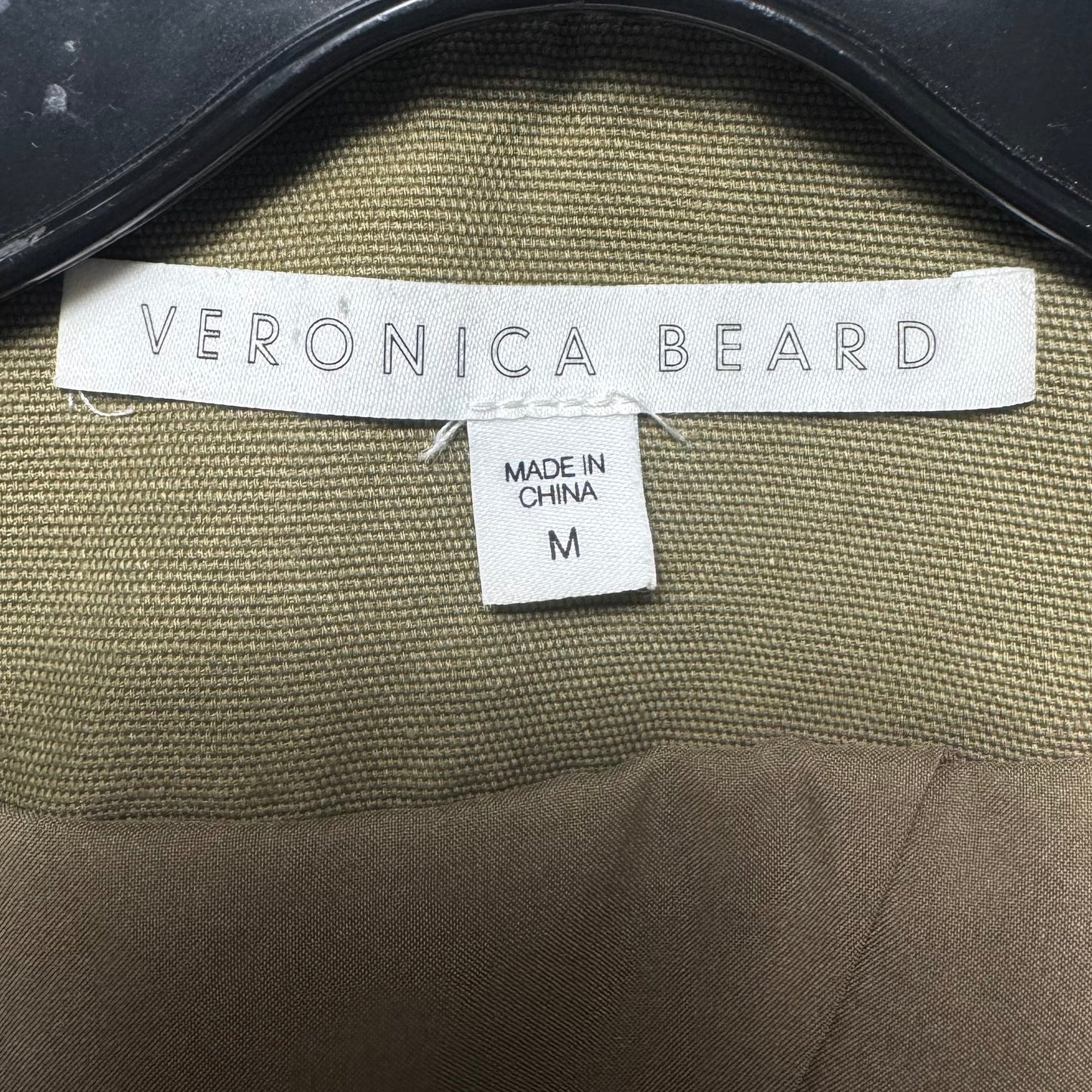 Embellished Zip Jacket Utility By Veronica Beard In Green, Size: M