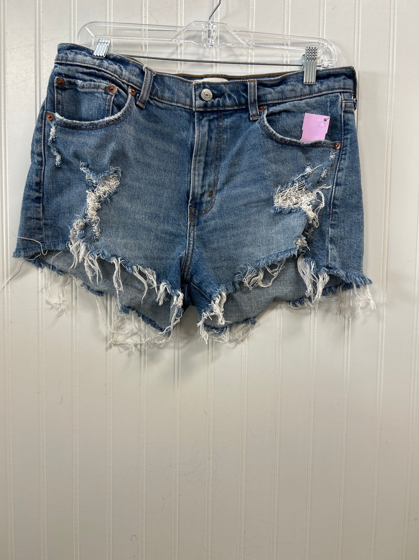 Shorts By Abercrombie And Fitch In Blue Denim, Size:8