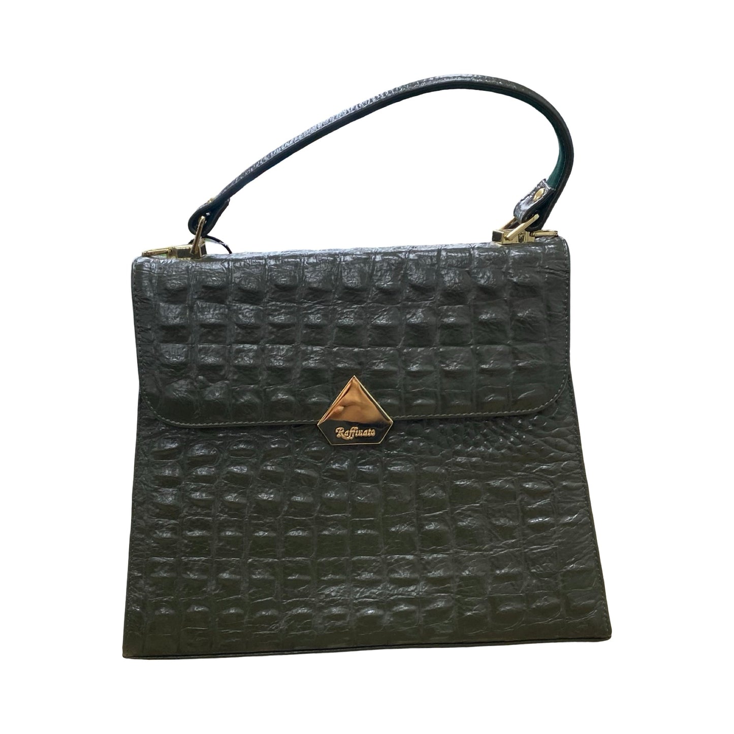 Handbag By Raffinato In Green, Size:Medium