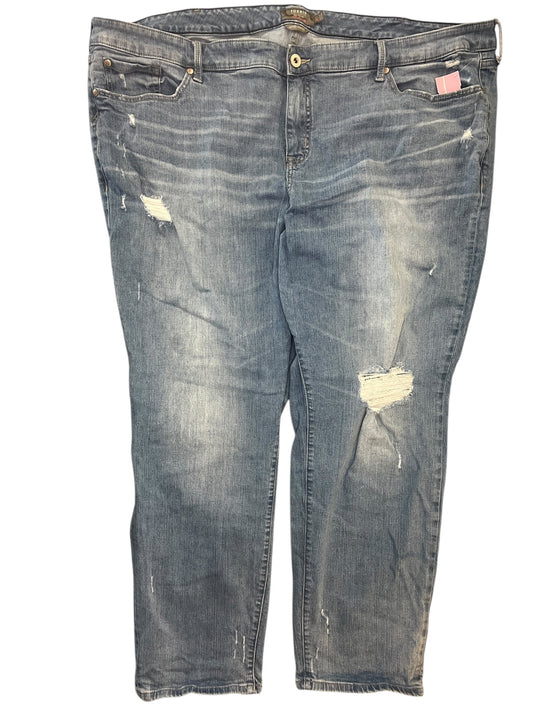 Jeans Boyfriend By Torrid In Blue Denim, Size:28