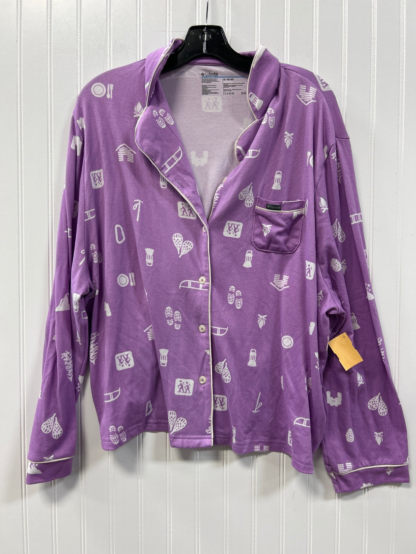 Pajamas 2Pc By Columbia In Purple, Size:Xl