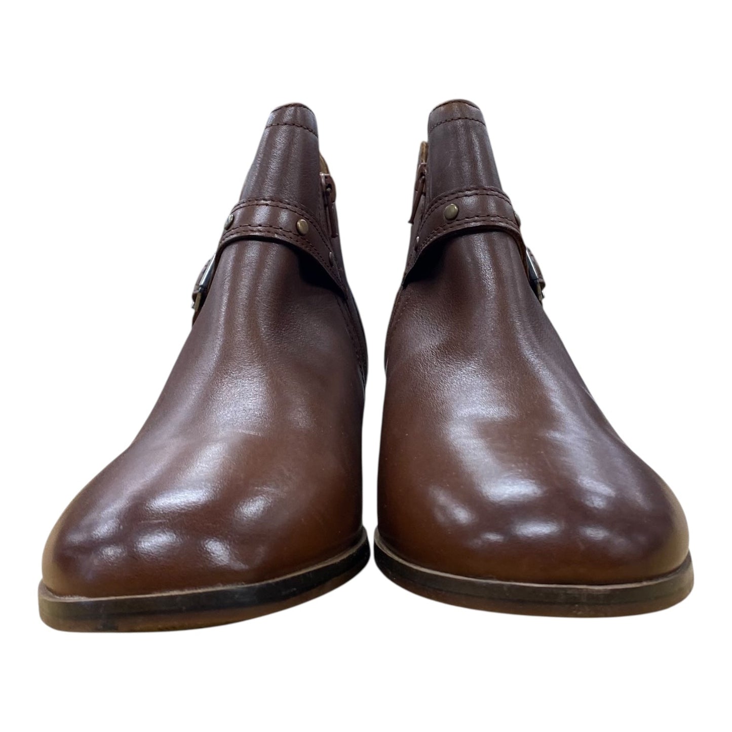 Boots Ankle Flats By Clarks In Tan, Size:12