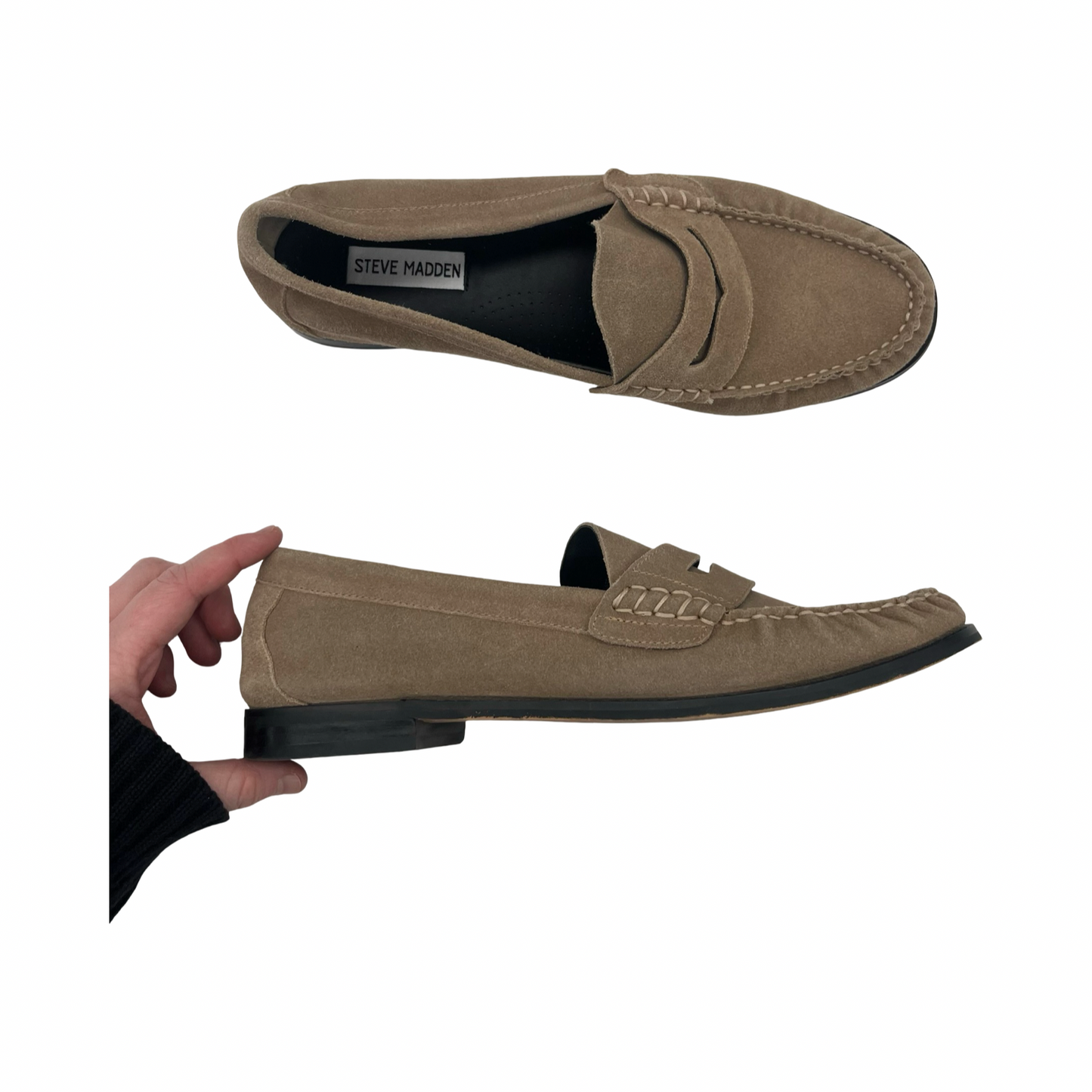Shoes Flats By Steve Madden In Brown, Size:11