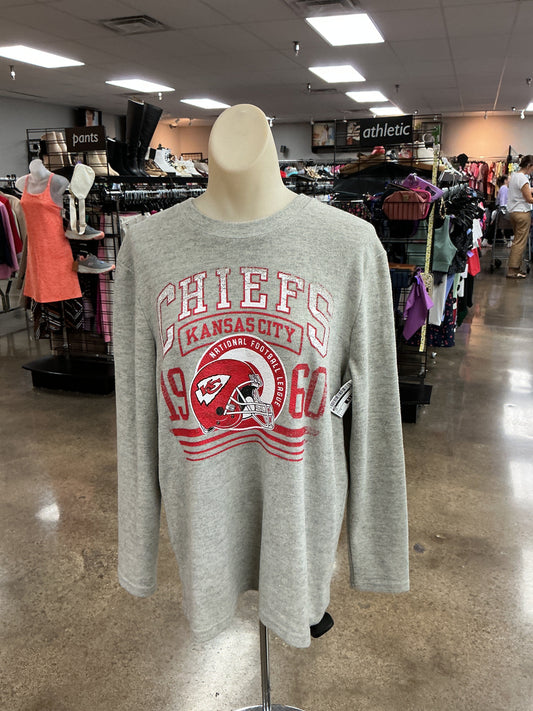 Top Ls By Nfl In Grey, Size:S