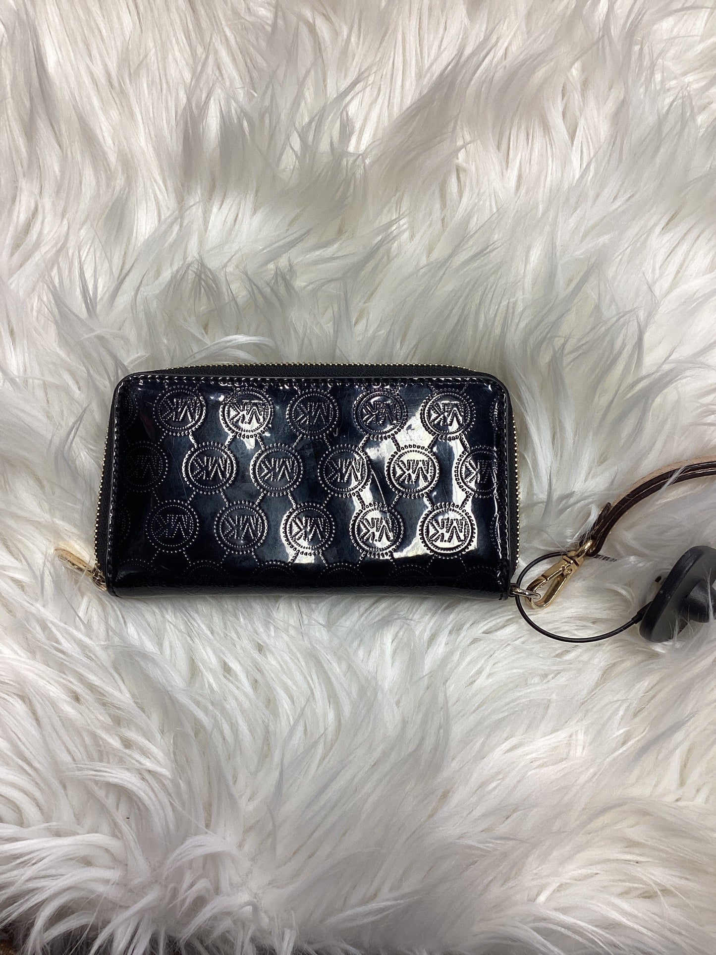 Wristlet By Michael By Michael Kors In Black, Size:Medium