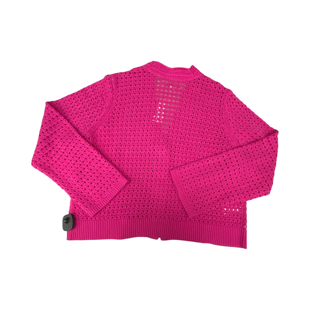 Sweater Cardigan By Loft In Pink, Size:Xl