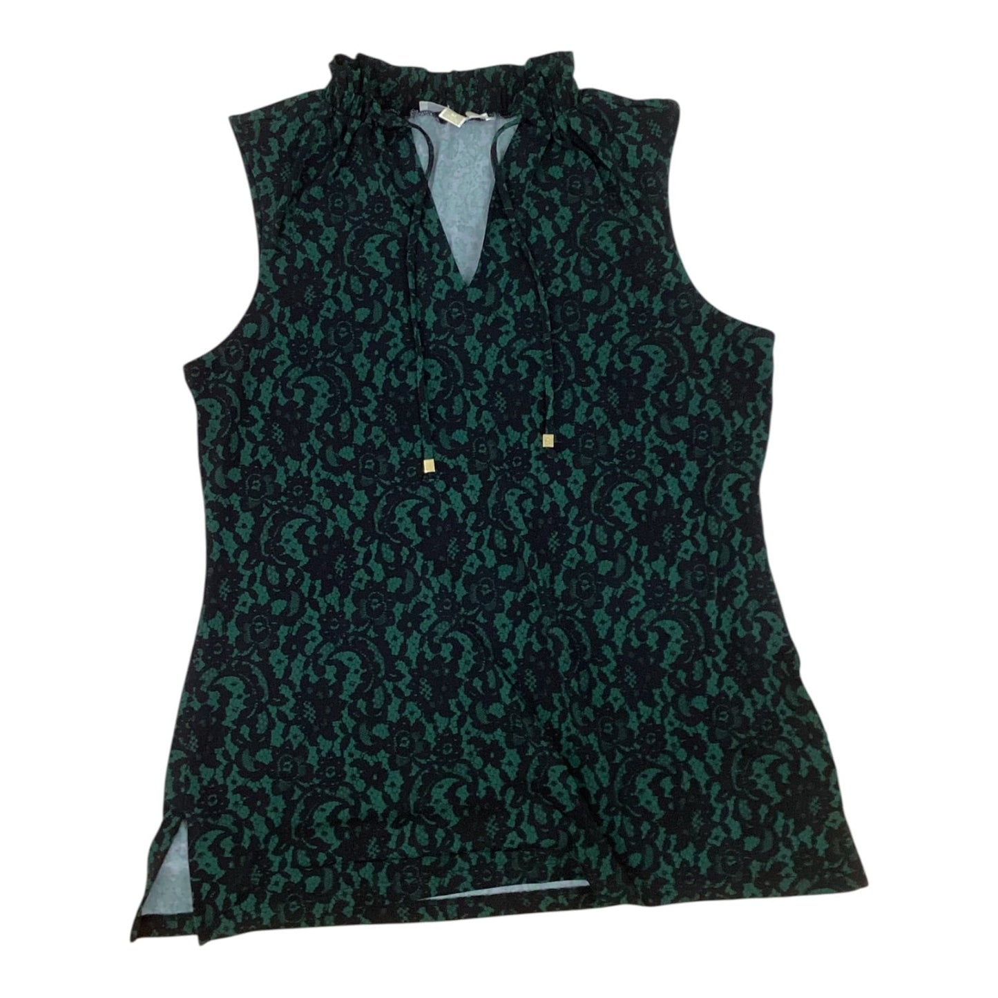 Top Sleeveless By Michael By Michael Kors In Green, Size:M