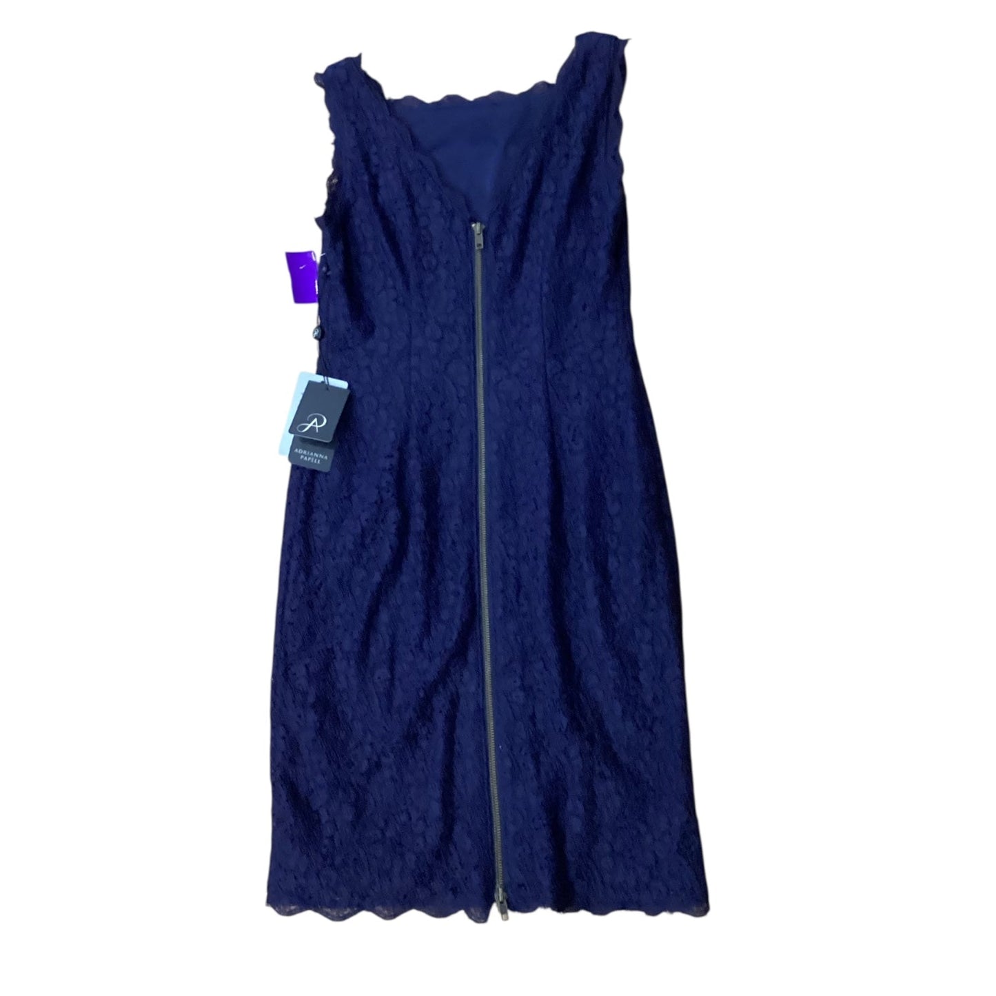 Dress Party Midi By Adrianna Papell In Navy, Size:Xs