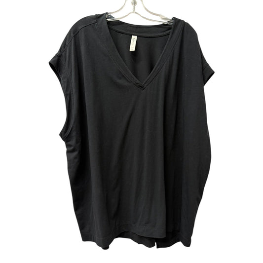Athletic Top Ss By Athleta In Black, Size:3X