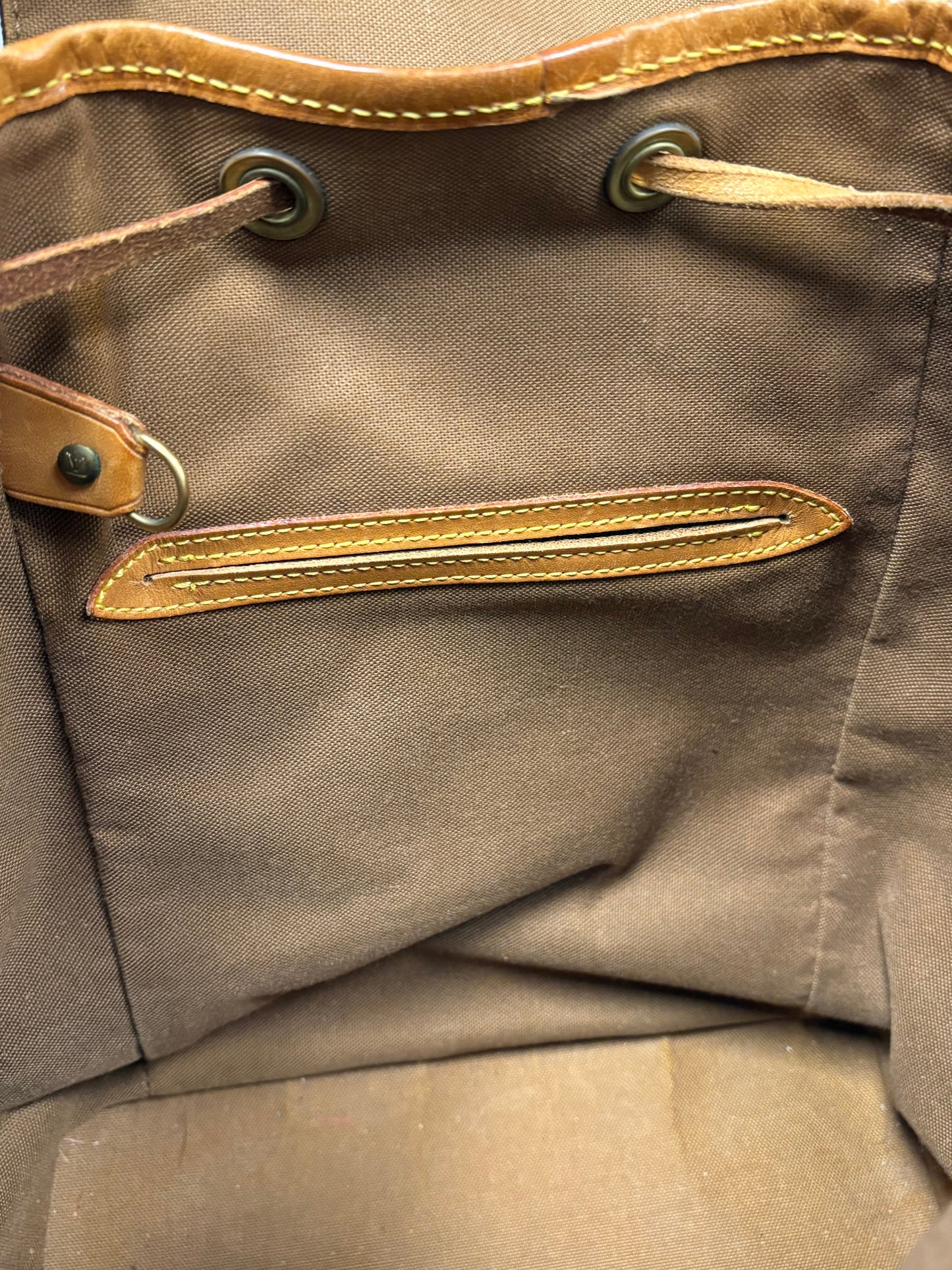 Backpack Luxury Designer By Louis Vuitton, Size: Medium