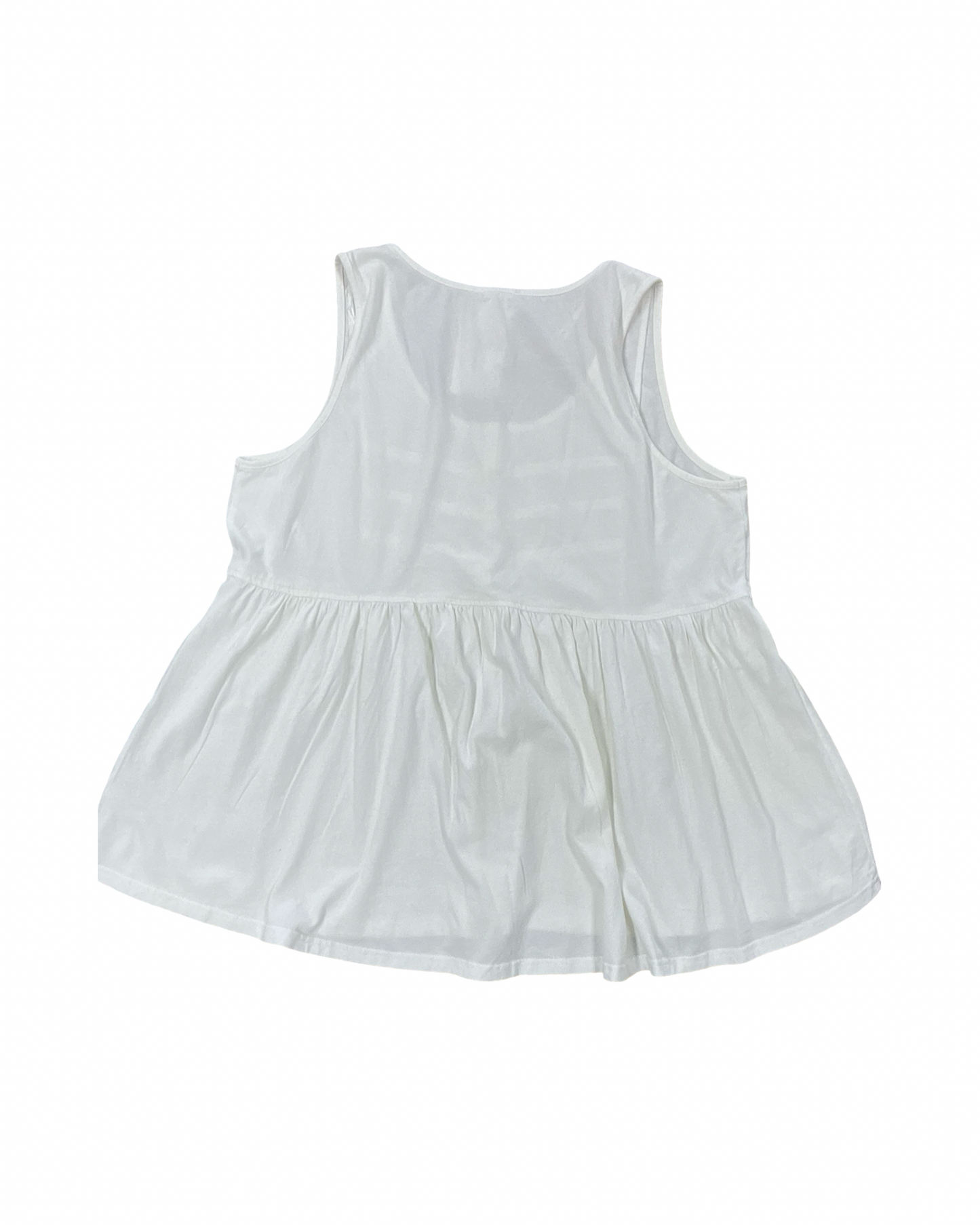 Top Sleeveless By Heyson In White, Size:1X