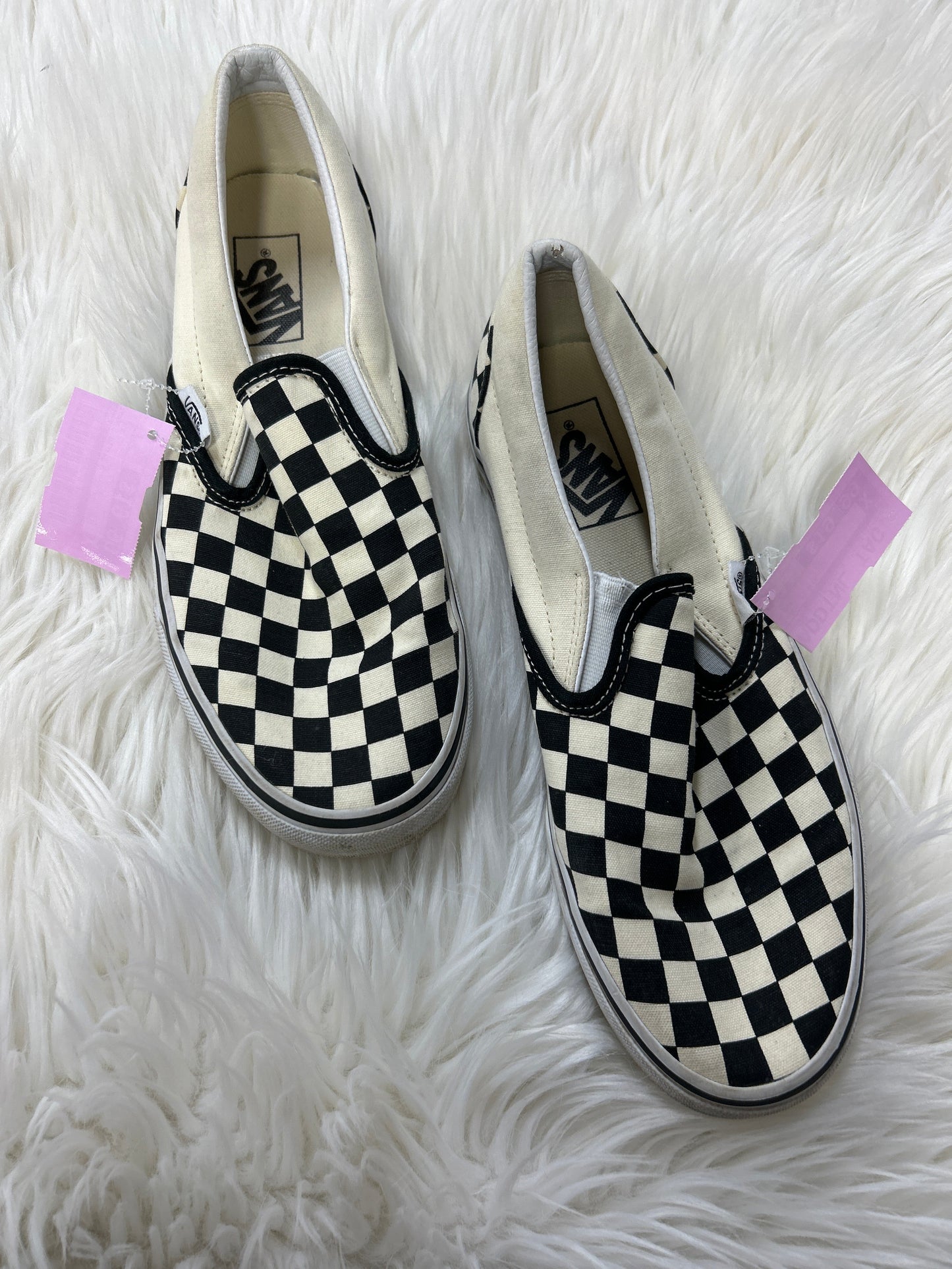 Shoes Flats By Vans In Black, Size:9.5