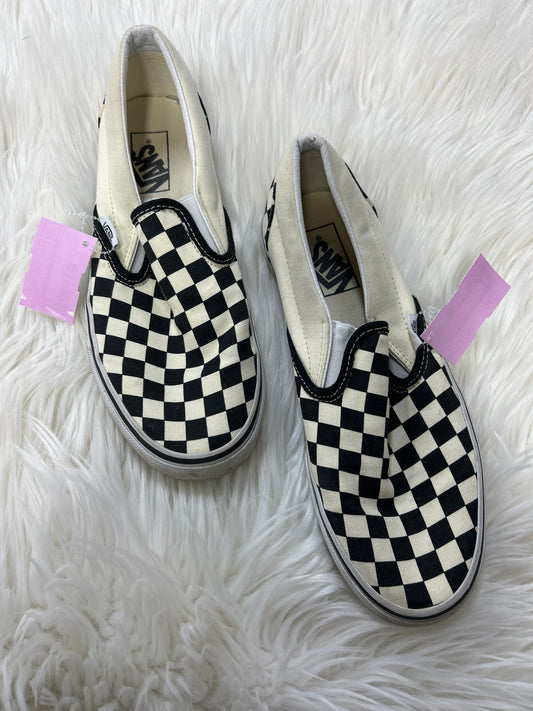 Shoes Flats By Vans In Black, Size:9.5