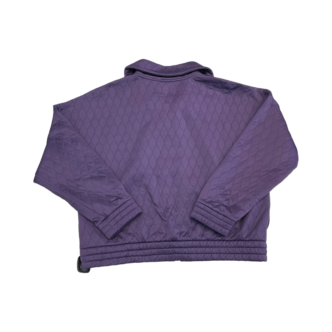 Athletic Jacket By Adidas In Purple, Size:L