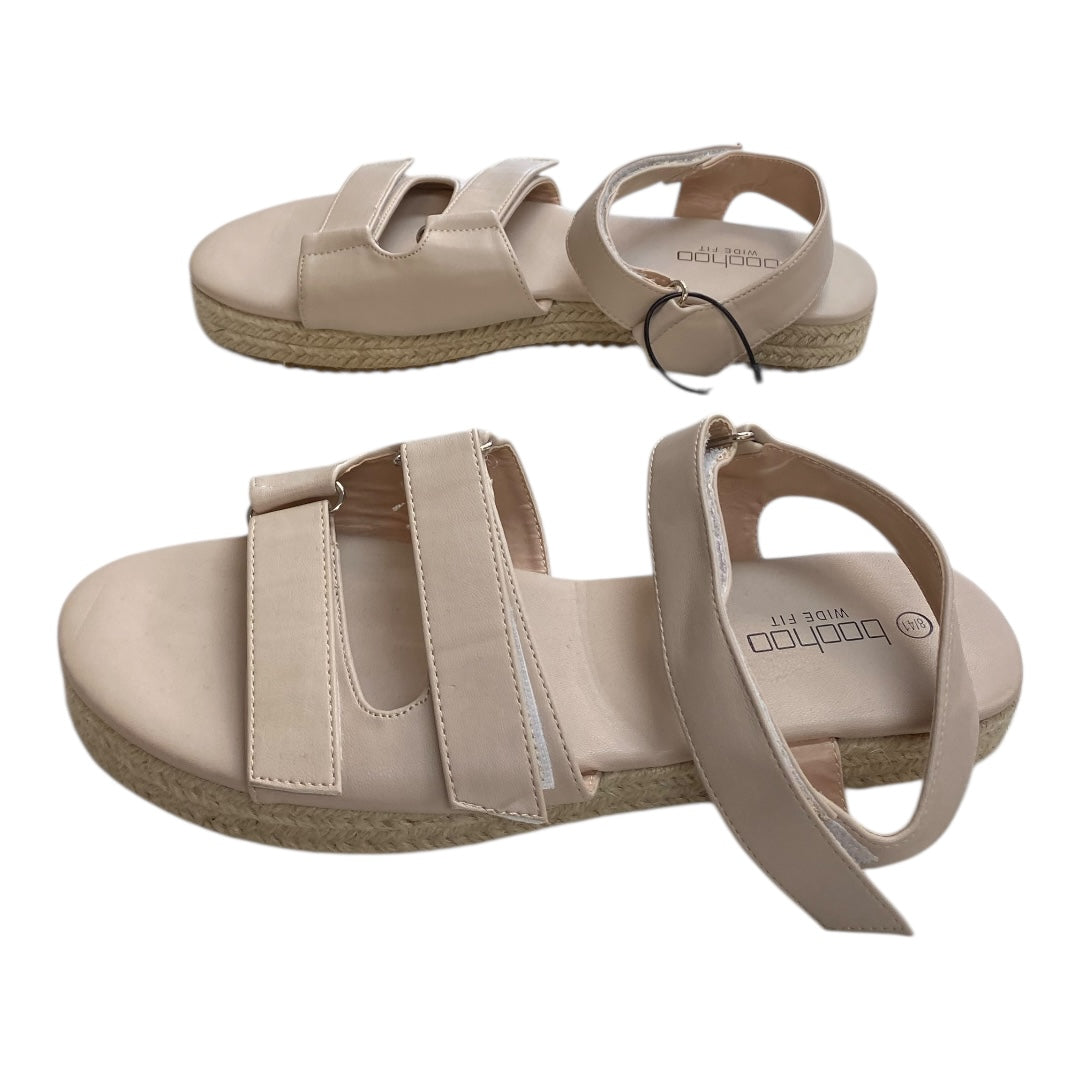 Sandals Flats By Boohoo Boutique In Pink, Size:8