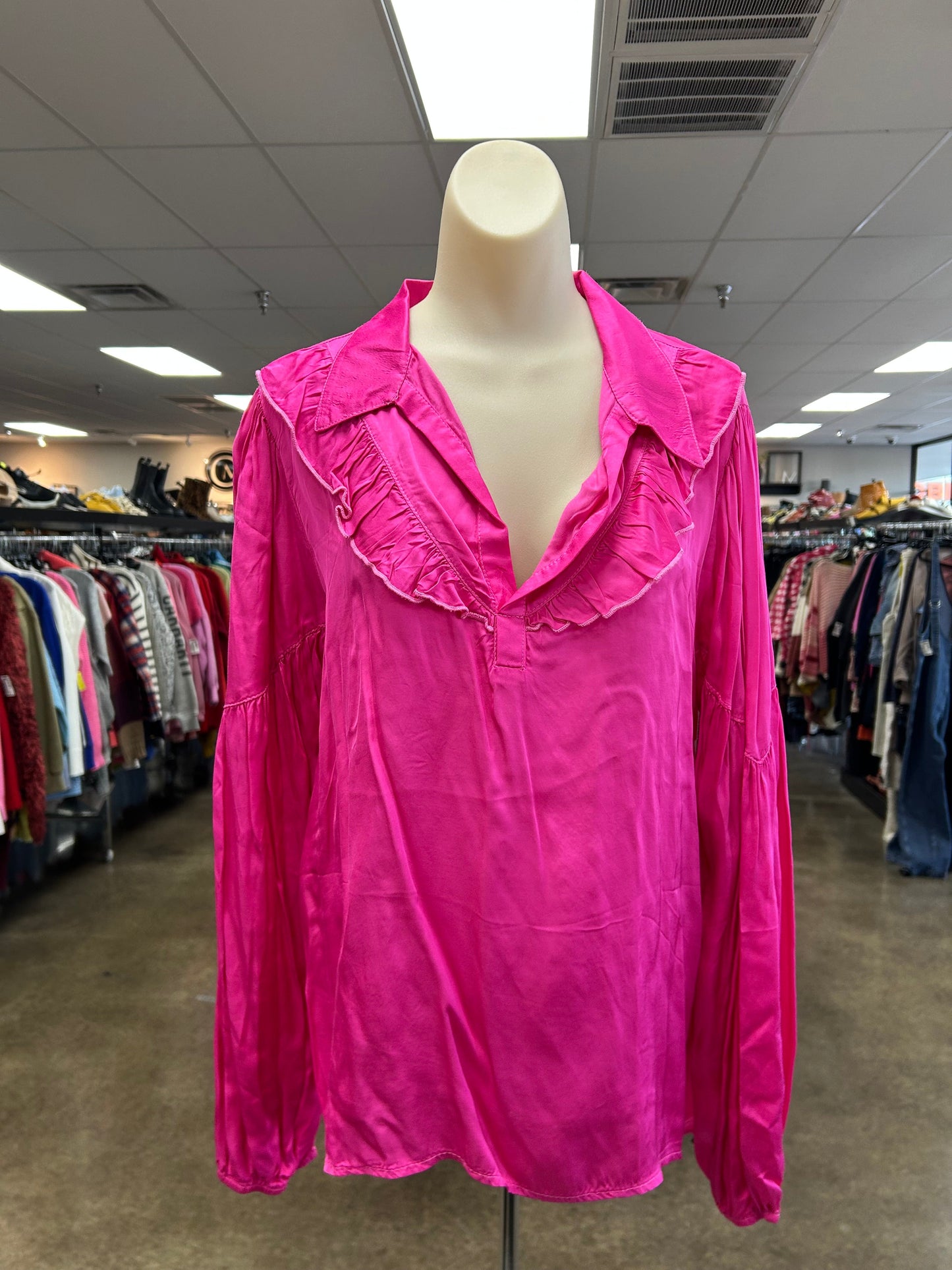 Top Ls By Amadi In Pink, Size:L