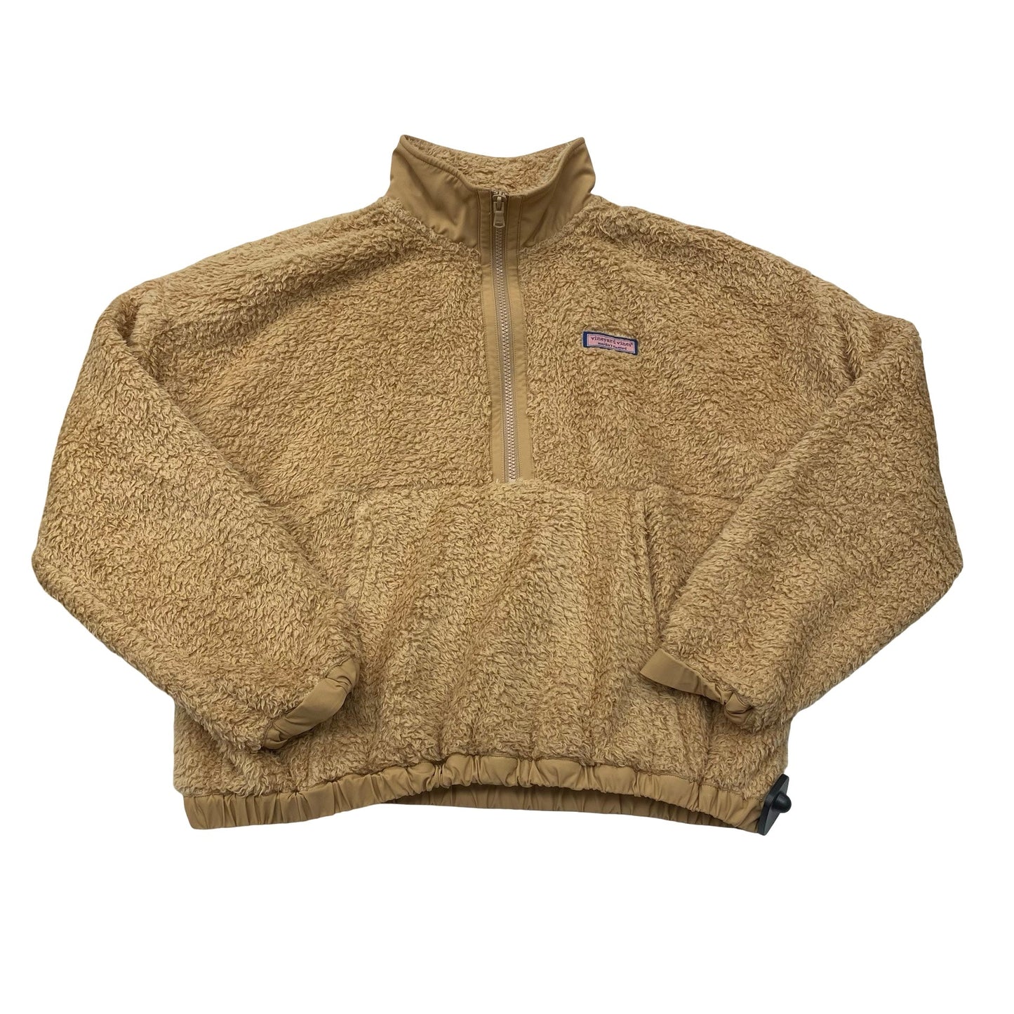 Jacket Faux Fur & Sherpa By Vineyard Vines In Tan, Size:M