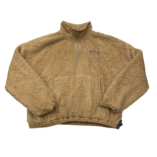 Jacket Faux Fur & Sherpa By Vineyard Vines In Tan, Size:M