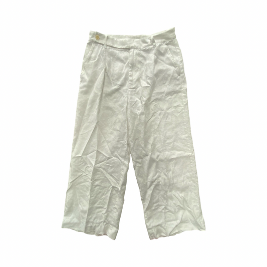 Pants Linen By Madewell In White, Size:14