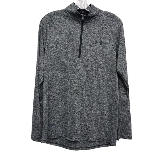 Athletic Top Ls Collar By Under Armour In Grey, Size:S