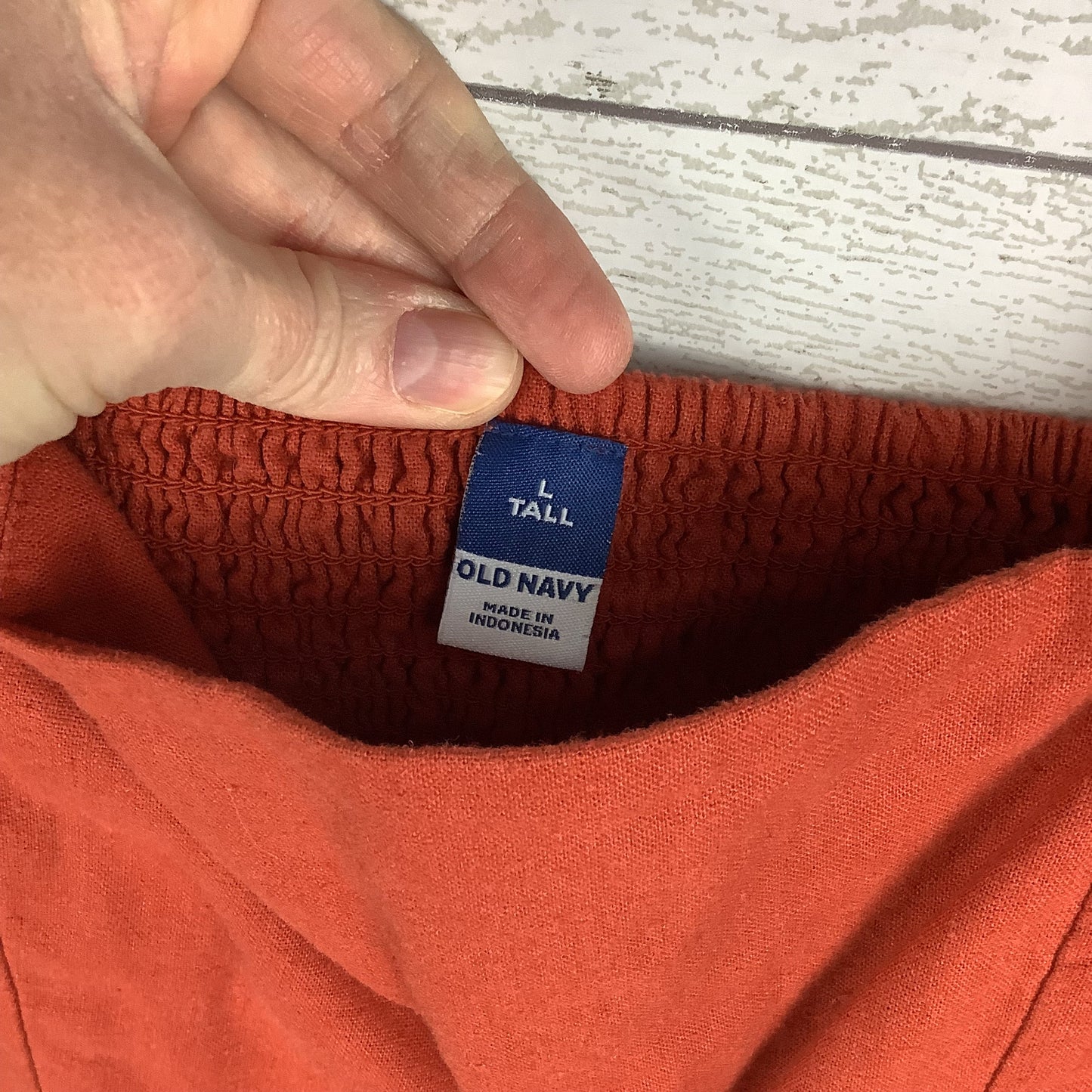 Dress Casual Short By Old Navy In Orange, Size: L Tall