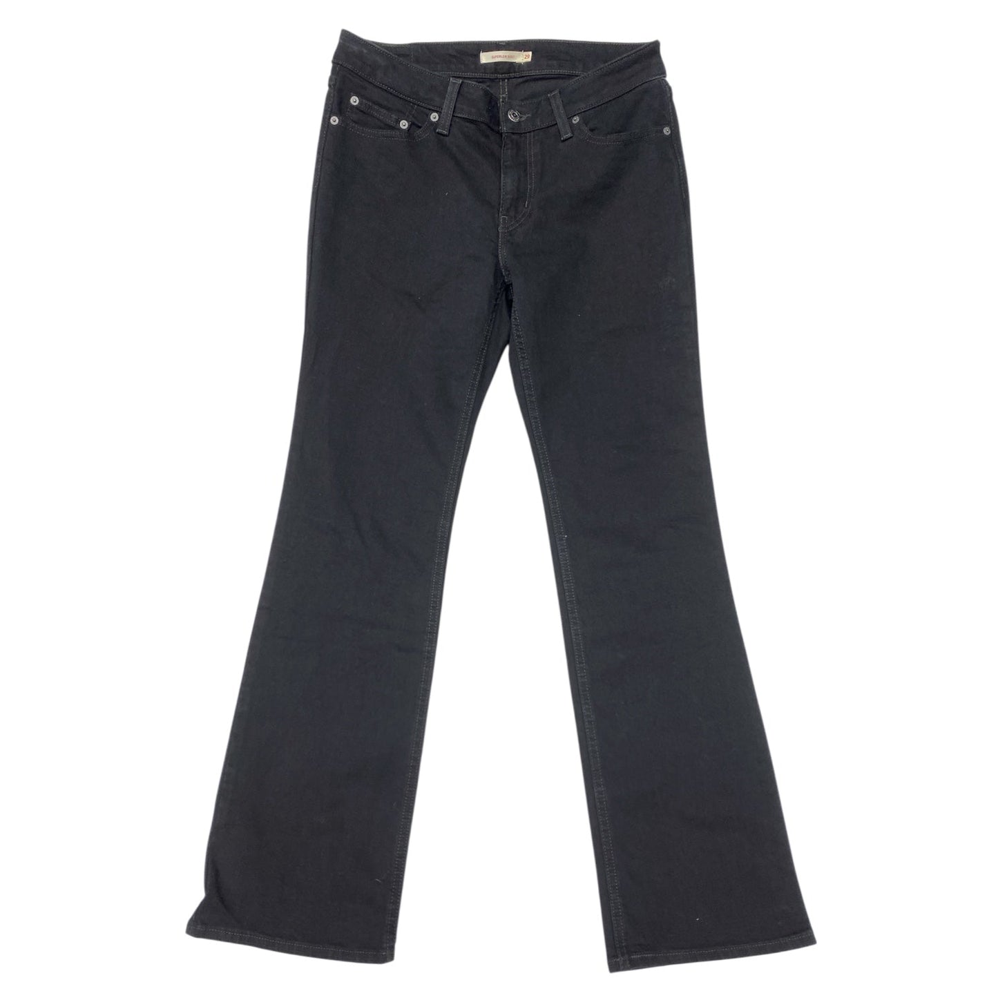 Jeans Boot Cut By Levis In Black, Size:8