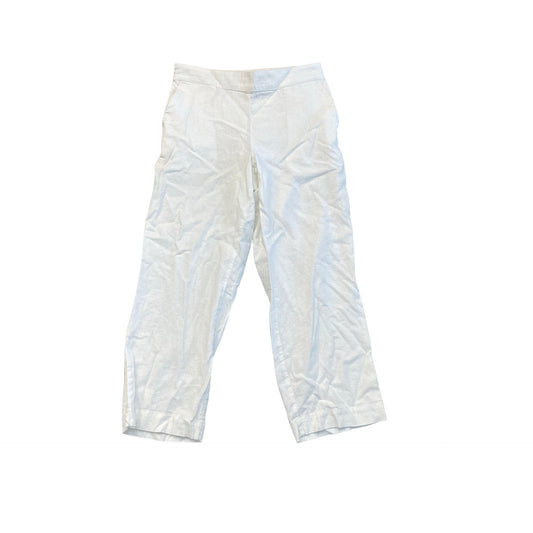 Pants Cropped By Talbots In White, Size:Sp