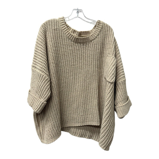 Sweater By Pol In Tan, Size:L