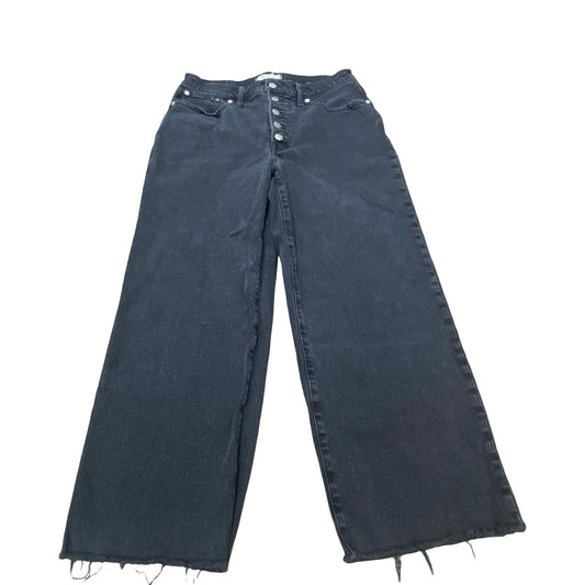 Jeans Cropped By Madewell In Black Denim, Size:10