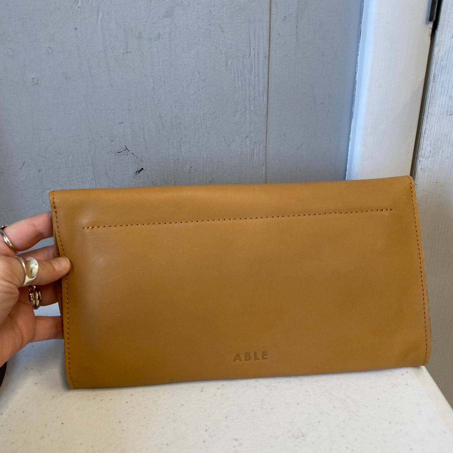 Clutch By Able In Tan, Size:Small