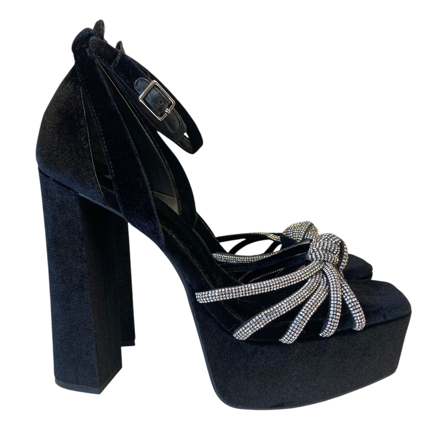 Shoes Heels Block By Gianni Bini In Black, Size:9