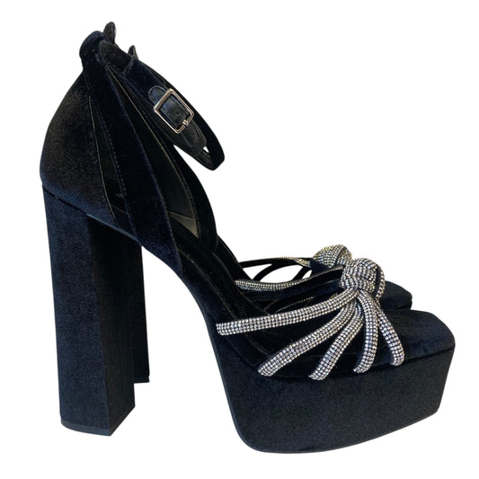 Shoes Heels Block By Gianni Bini In Black, Size:9