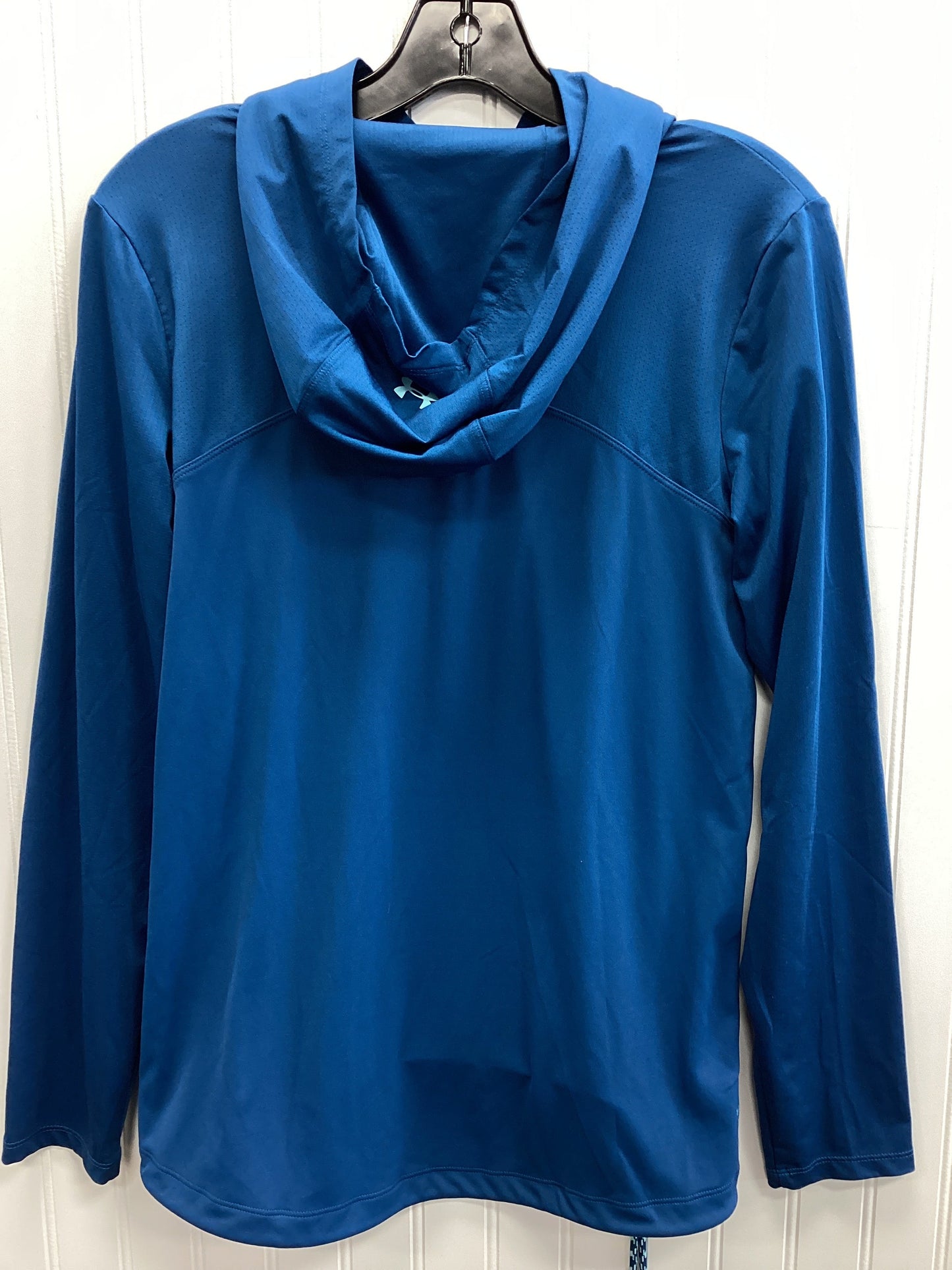 Athletic Top Ls Hoodie By Under Armour In Teal, Size:S