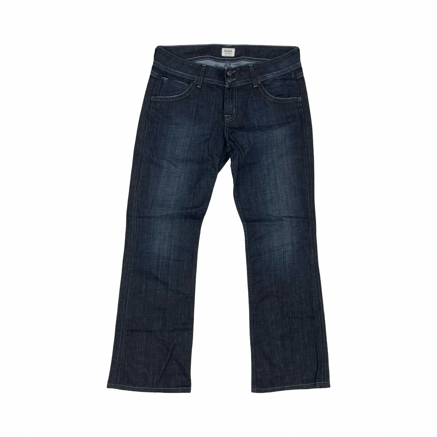 Jeans Boot Cut By Hudson In Blue Denim, Size:14