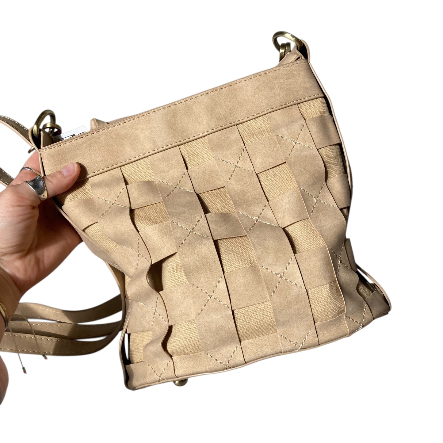 Crossbody By Joy Susan In Tan, Size:Small