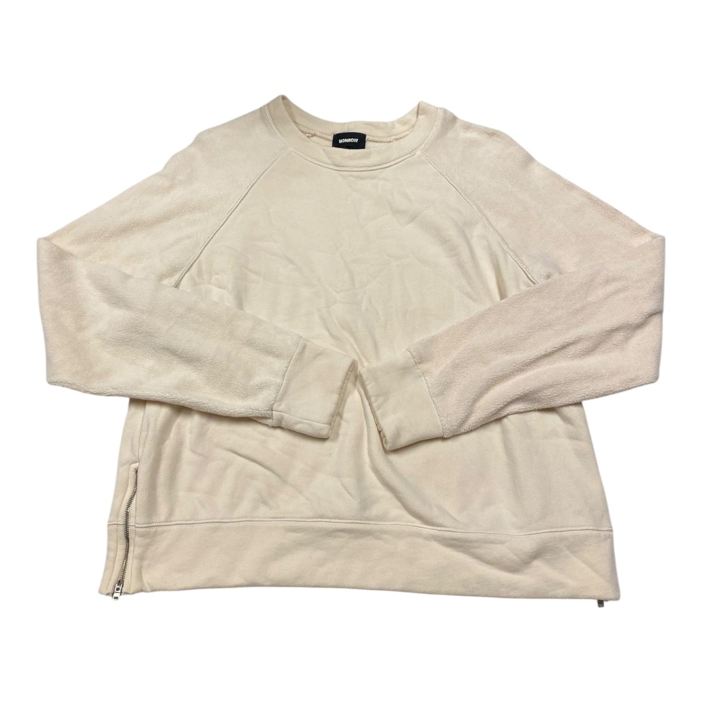 Top Ls By Monrow In Cream, Size:S