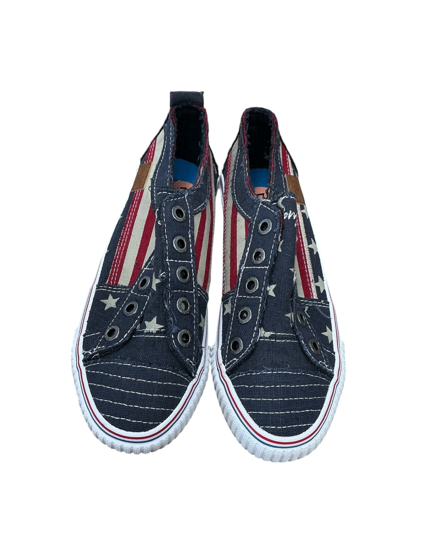 Shoes Sneakers By Blowfish In Blue Red & White, Size:7
