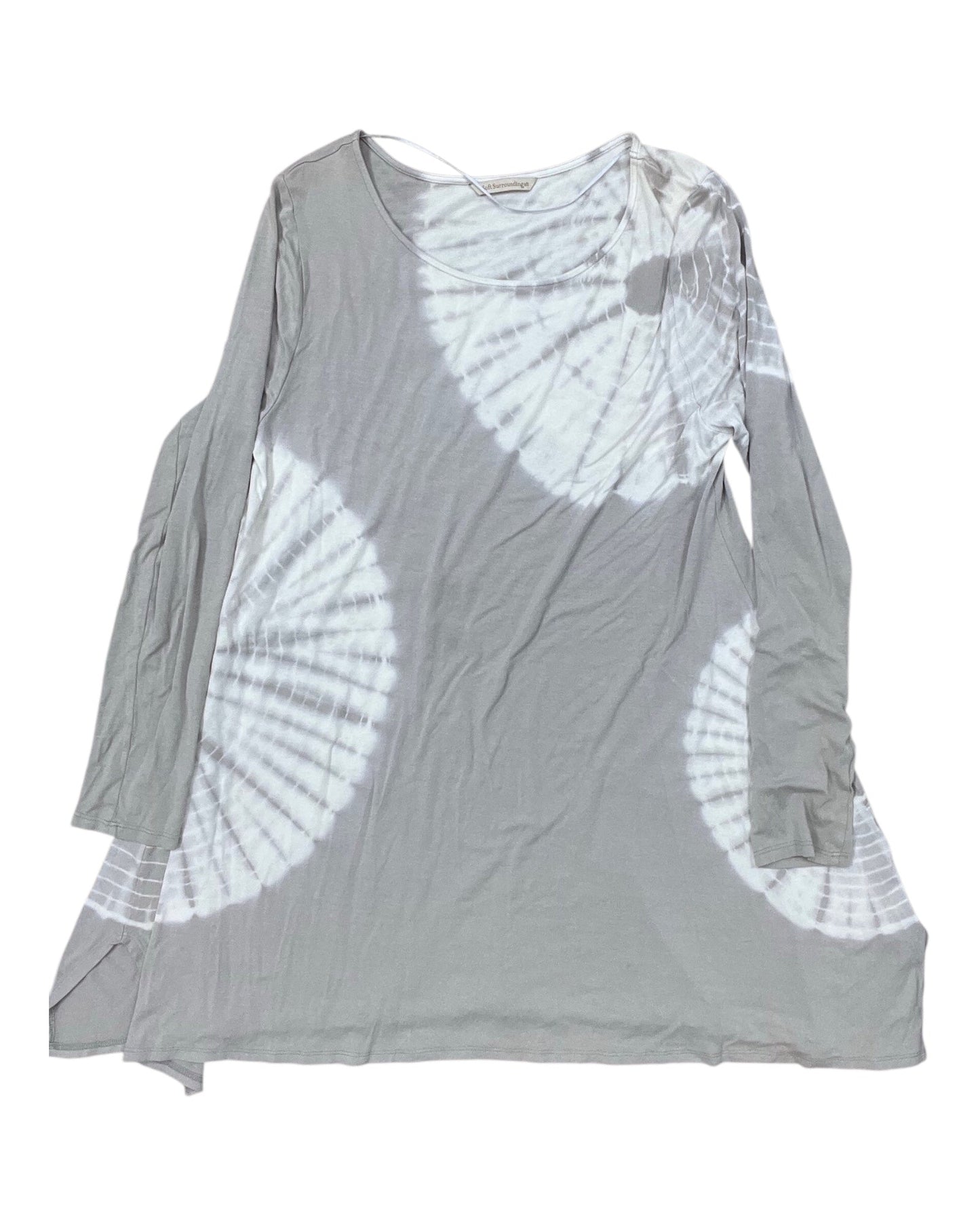 Dress Casual Short By Soft Surroundings In Tan & White, Size:Xl